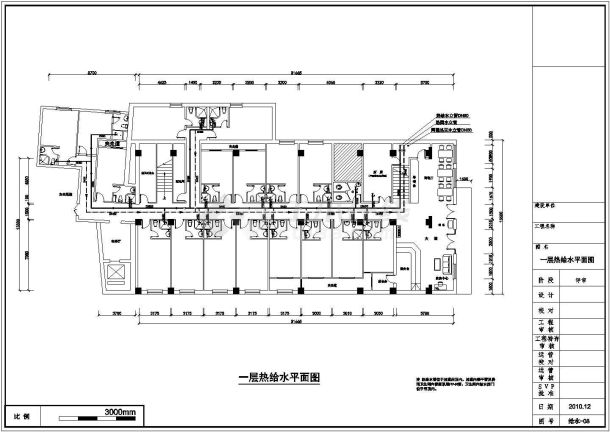 [北京]如家某店给排水施工图纸-图一