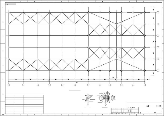 钢结构4S店结构施工全套CAD参考图_图1