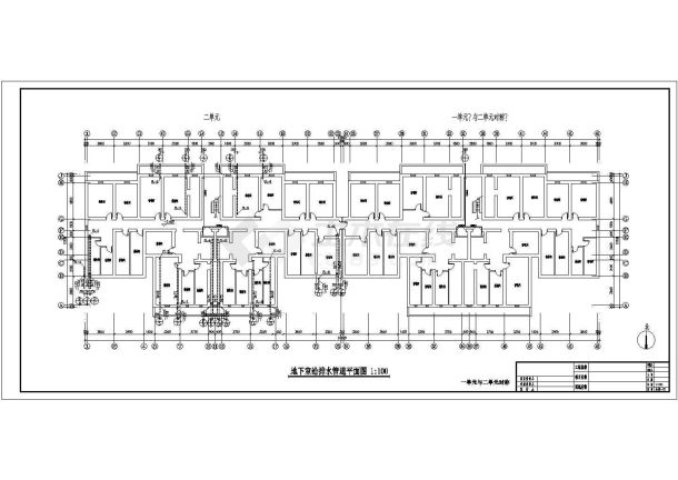 河北某七层住宅楼给排水设计图-图二