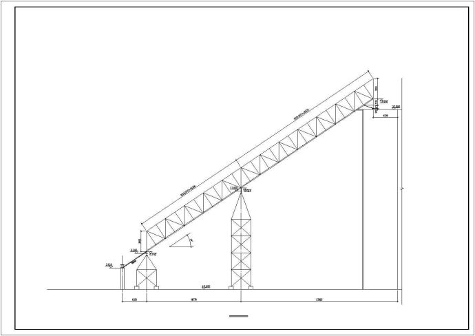 某景区古建钢化通廊cad大样详图_图1