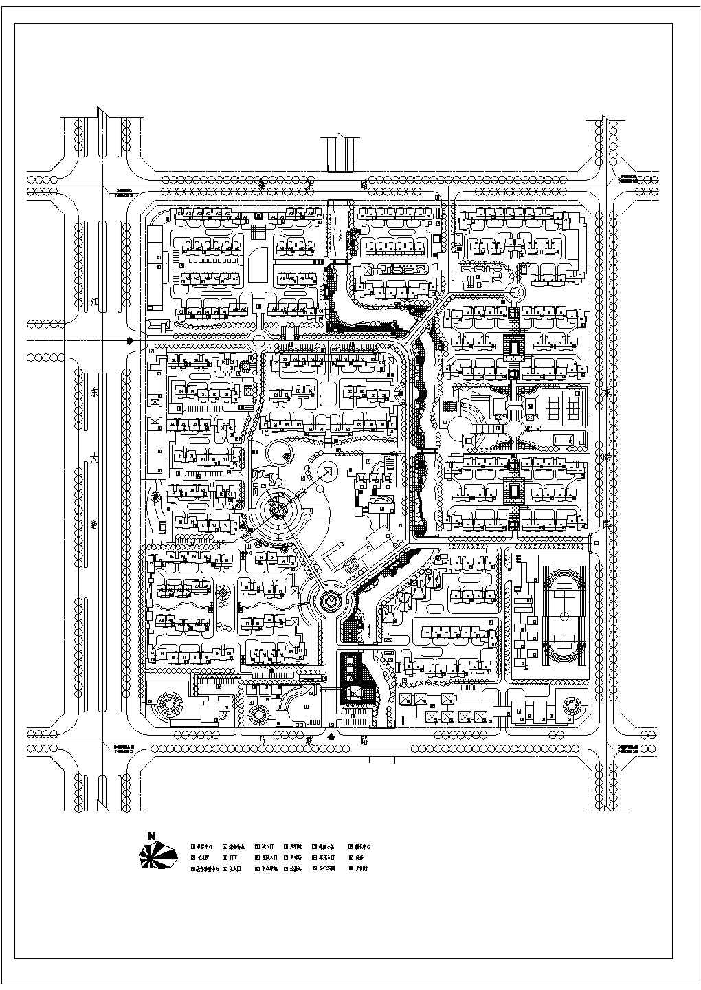 【合肥】某地多层住宅小区建筑规划图