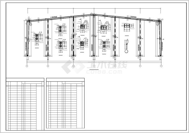 某30x78米钢结构厂房全套设计图-图一