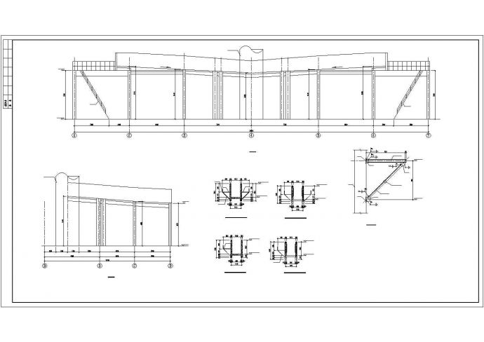 某水渣沟平台及渣沟烟囱框架结构设计图_图1