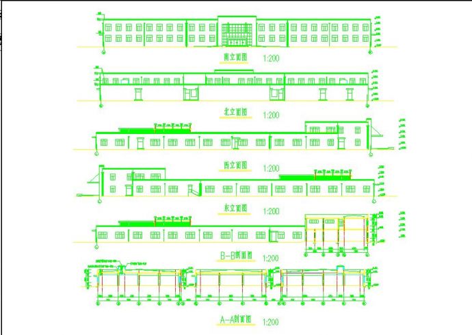 某城市厂房建筑施工设计CAD图纸_图1