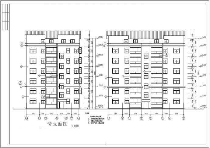 带屋顶窗、带跃层住宅建CAD施工图纸_图1