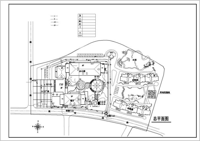 江西某地区的办公大楼扩建排水施工图_图1