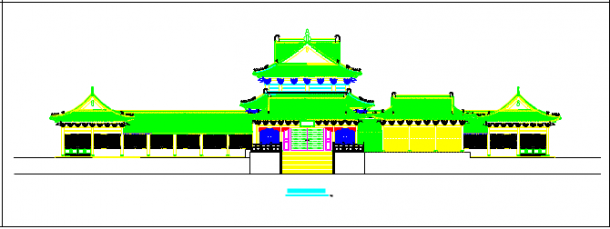 某地大型罗汉堂的详细建筑设计施工图-图二