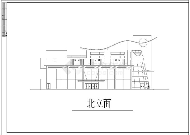 某城市现代的会所施工设计CAD图-图一