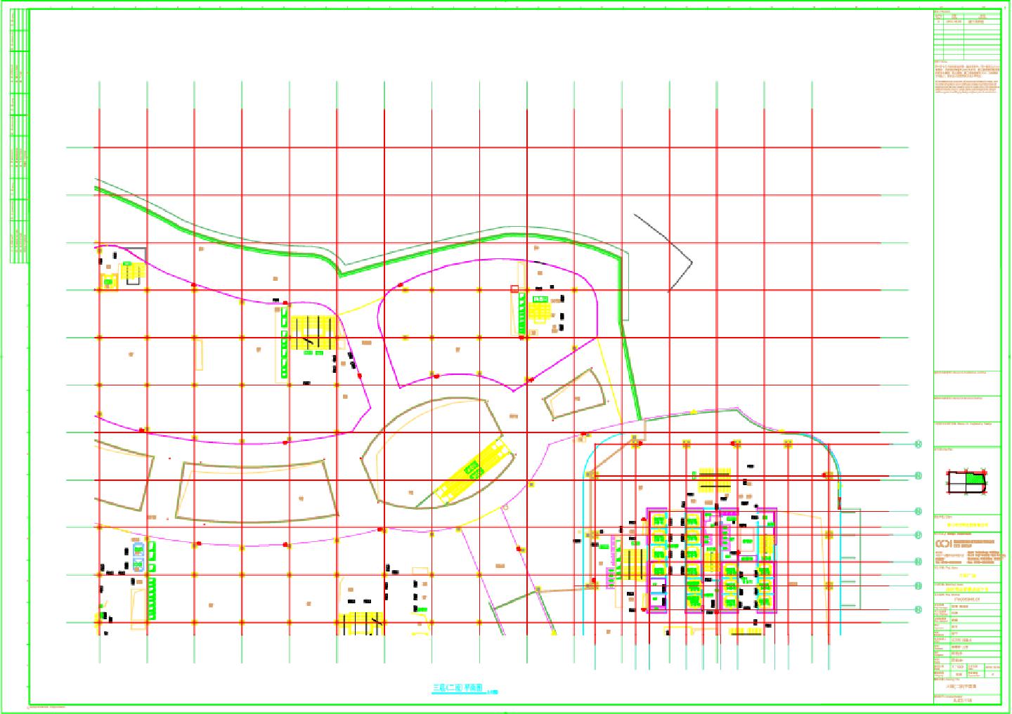 某地区多层广场防火分区设计图