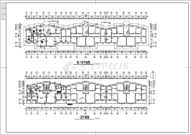 某地多层住宅楼建筑设计图（全套）-图二