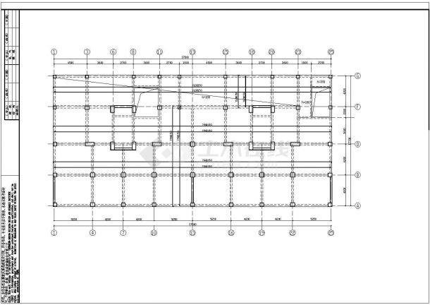 某地底框结构多层花园洋房建筑结构图纸-图一