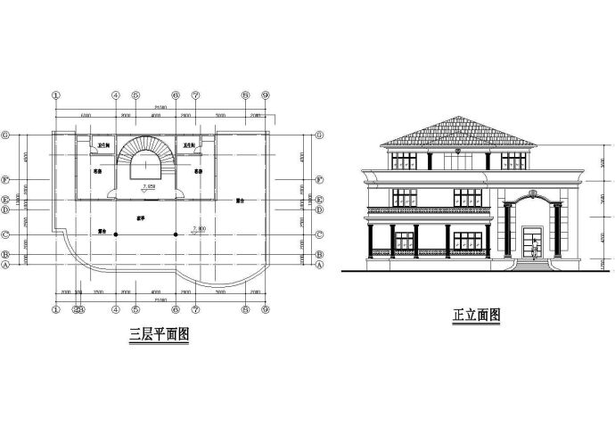 比较齐全的别墅建筑设计方案图_图1