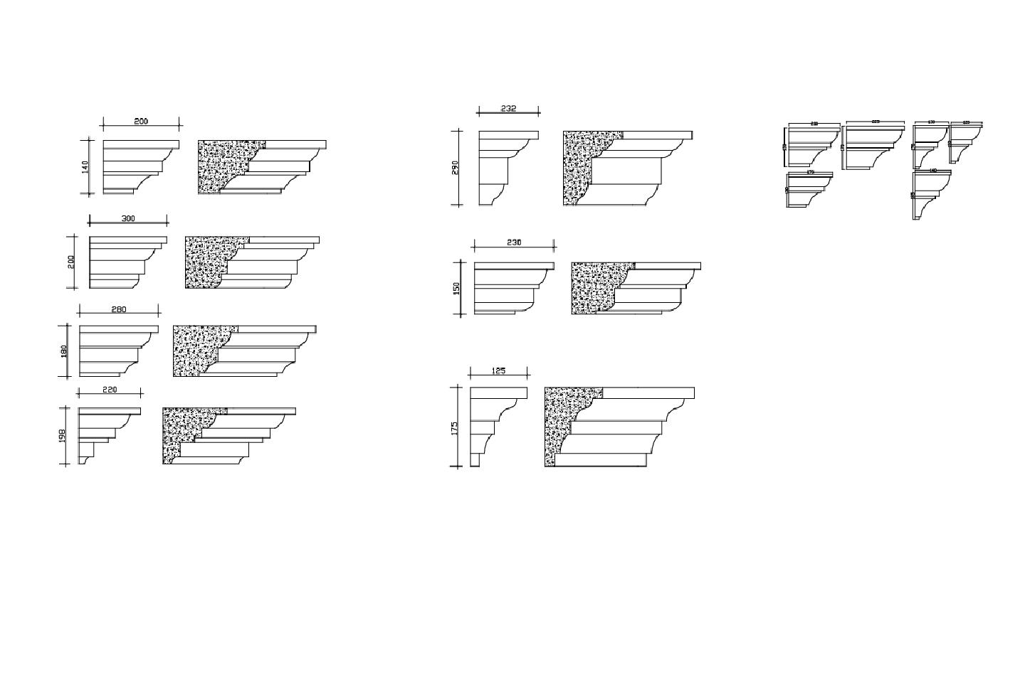 某某欧式集建筑结构平面图CAD图