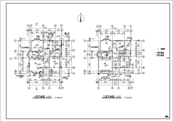 某地别墅设计全套施工参考CAD详图_图1