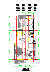 某地多种小区住宅户型建筑设计图（全套）_图1