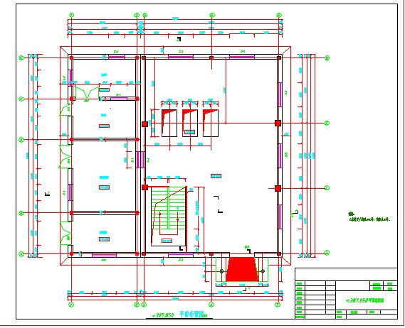 橡胶坝泵房建筑结构施工图（全套）_图1