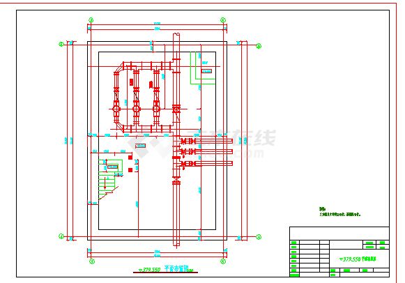 橡胶坝泵房建筑结构施工图（全套）-图二