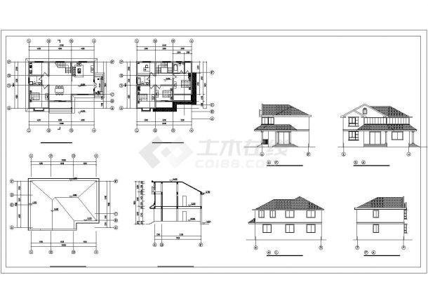 【苏州】某地古典木结构别墅建筑设计方案图-图一