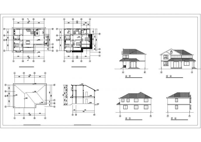 【苏州】某地古典木结构别墅建筑设计方案图_图1