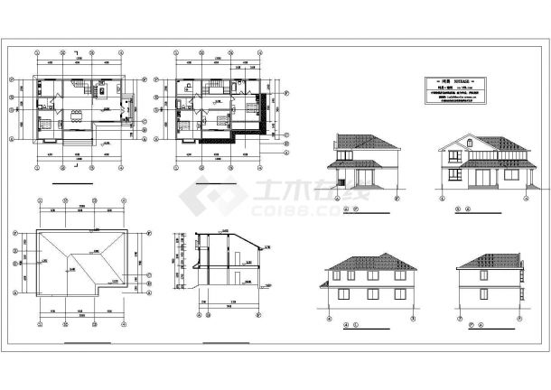 【苏州】某地古典木结构别墅建筑设计方案图-图二