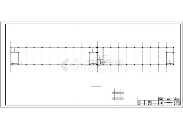 某钢筋混凝土柱-钢梁排架宿舍结构设计图-图一
