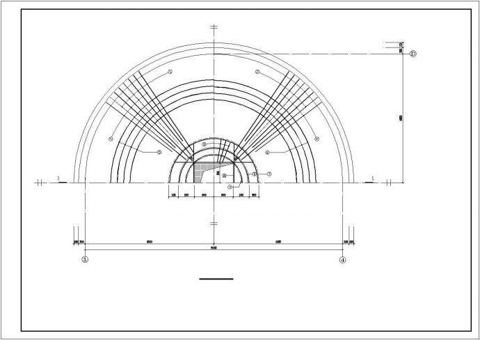 某地方混凝土筒仓结构基础平面图_图1