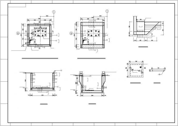 [中英]某钢框架及特种钢仓结构设计图_图1