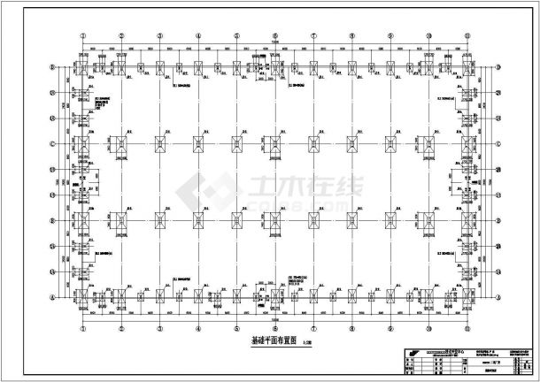 吊车厂房结构设计CAD立面图-图二