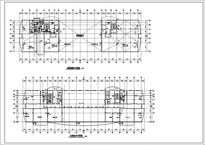 青岛市某十层综合大楼给排水全设计CAD布置图_图1