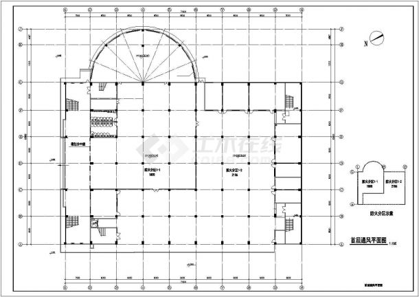 综合大厦暖通空调布置CAD详细参考图-图二
