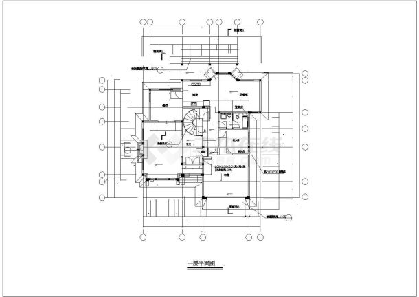 某精致别墅中高层建筑设计施工详图-图二