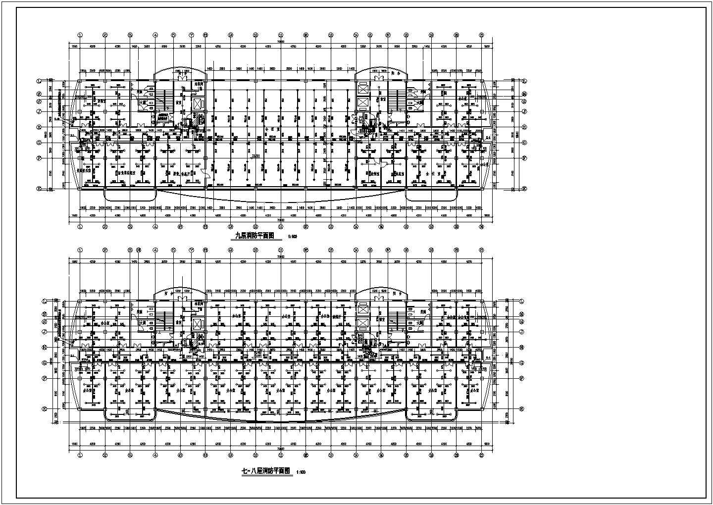 高层综合楼给排水系统规划CAD详细参考图