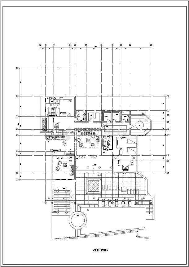某市地中海风格独栋别墅设计CAD套图-图二