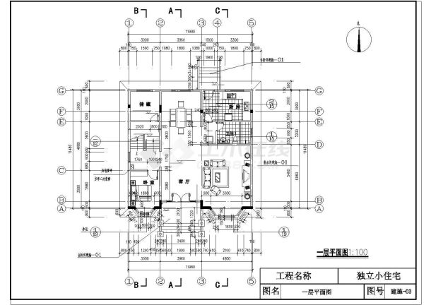 河北某地完整豪华欧式别墅建筑规划CAD参考图-图一