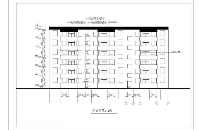 多层住宅建筑方案CAD布置图_图1