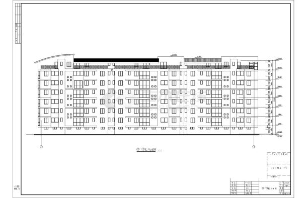 多层住宅建筑施工CAD布置图-图一