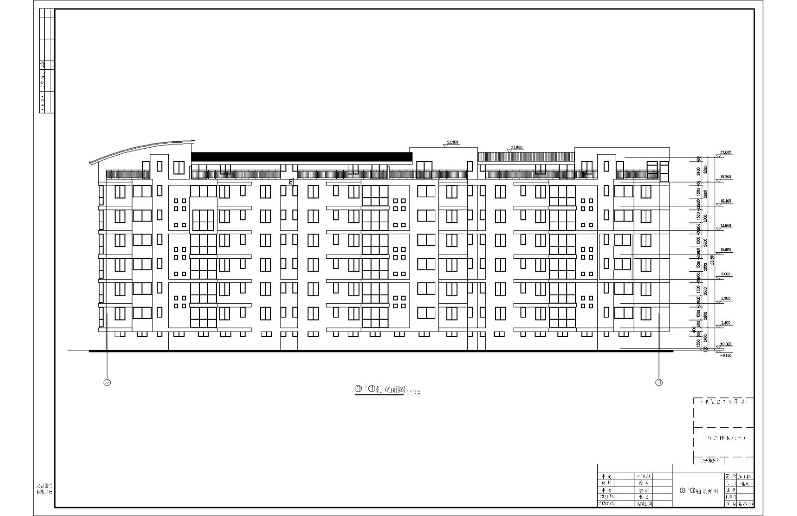 多层住宅建筑施工CAD布置图