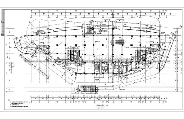 某高层住宅施工CAD图-图一