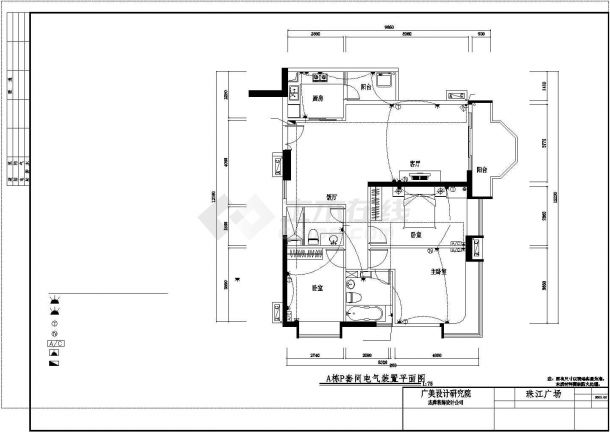一郊区独栋别墅建筑CAD详图-图二