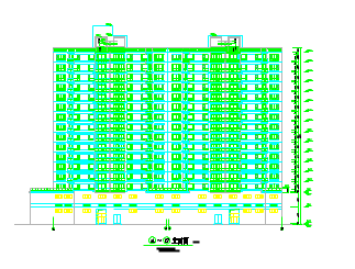 某地高层大型住宅详细建筑设计施工图-图二