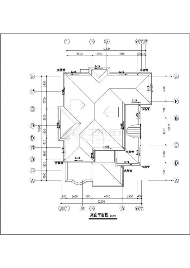 某地三层精品别墅建筑设计方案图-图二