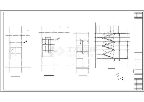 现代高层住宅CAD图纸-图二