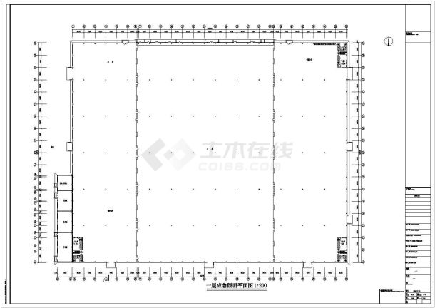 华北某大型工业厂房电气CAD全套参考图-图二