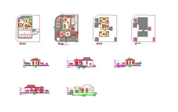 新加坡设计的豪华别墅建筑施工图_图1