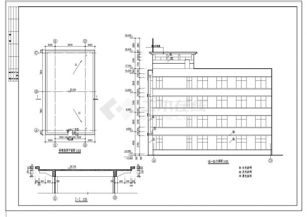 某地厂房全套建筑CAD设计施工图-图一