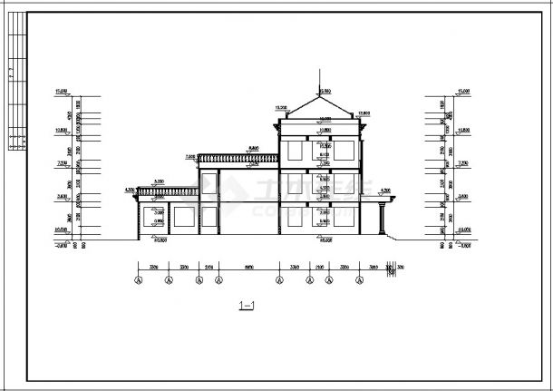 某三层幼儿院建筑设计全套图-图二