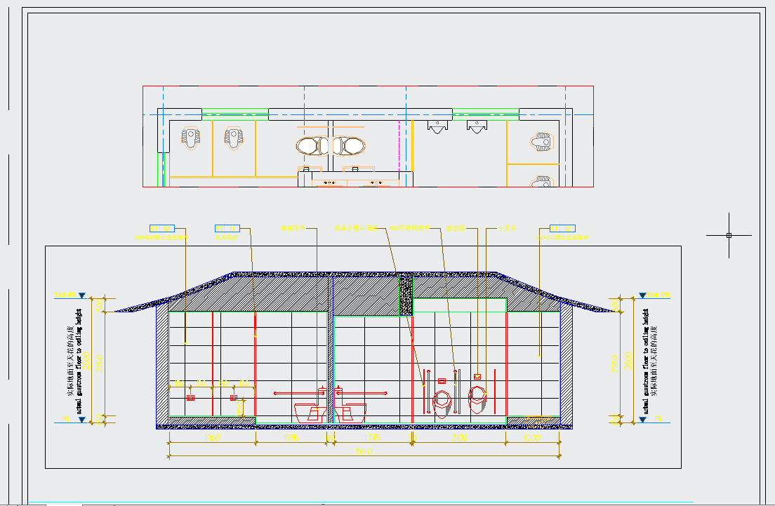 两套城市公共厕所装修改造设计图纸