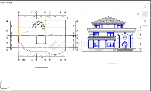 12个别墅设计方案CAD图纸-图二