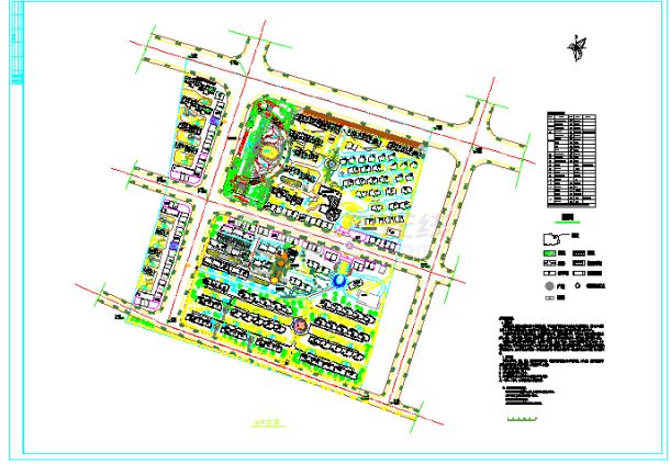 小区建筑规划平面图（含设计说明）-图一