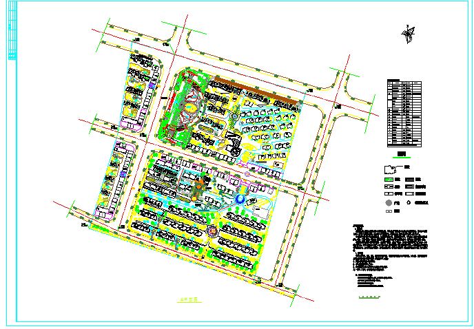小区建筑规划平面图（含设计说明）